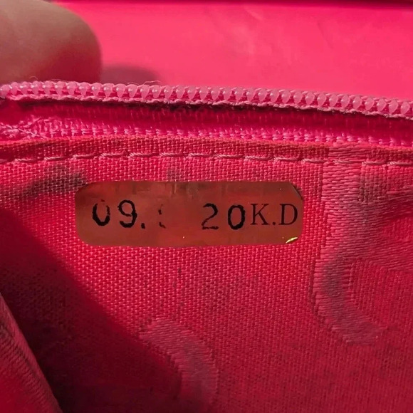 Authentic Chanel Quilted Leather Long Wallet - Black & Pink - Picture 15 of 15